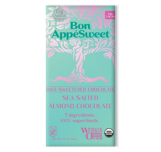 Sea Salted Almond Chocolate 70% - Organic