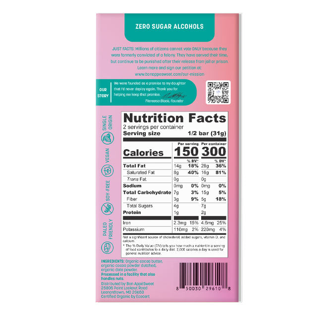 Organic On the Mark Chocolate 85% - Organic