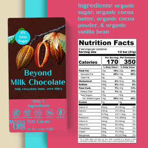 Beyond Milk Chocolate 50% Cacao- Organic